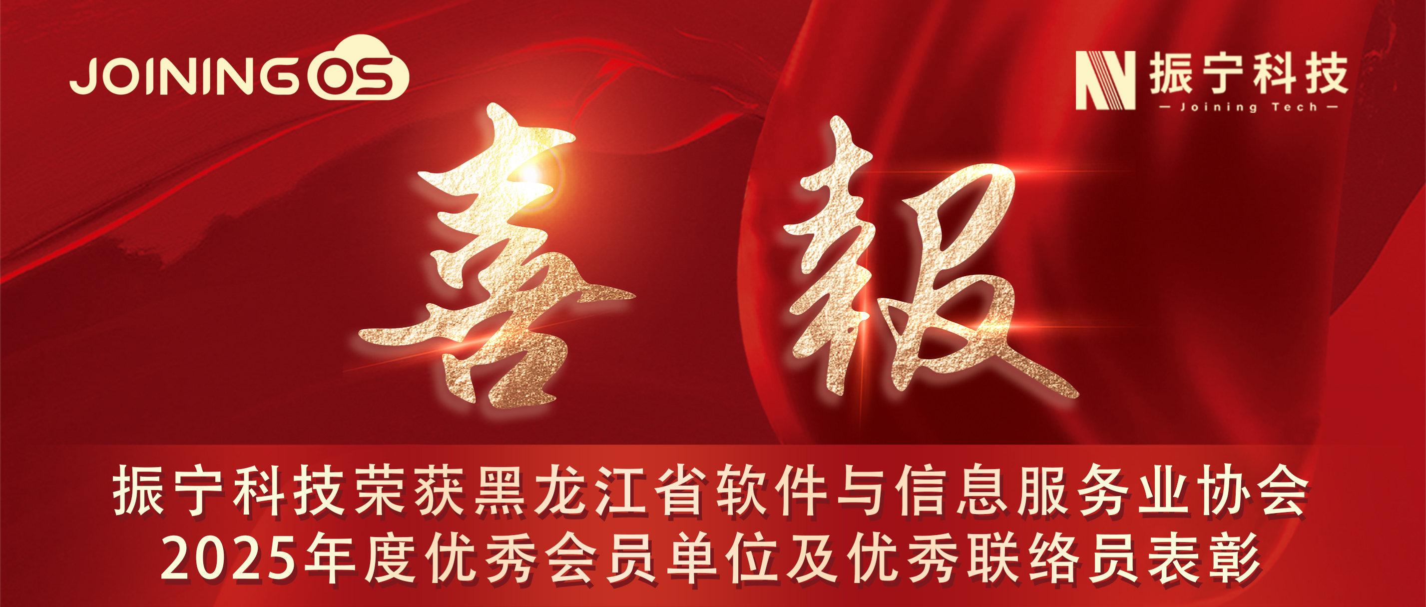 喜报!振宁科技荣获黑龙江省软件与信息服务业协会2025年度优秀会员单位及优秀联络员称号!